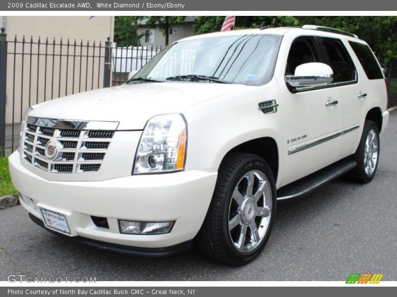 White Diamond / Ebony/Ebony 2009 Cadillac Escalade AWD