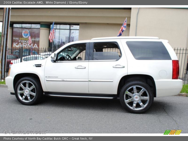 White Diamond / Ebony/Ebony 2009 Cadillac Escalade AWD