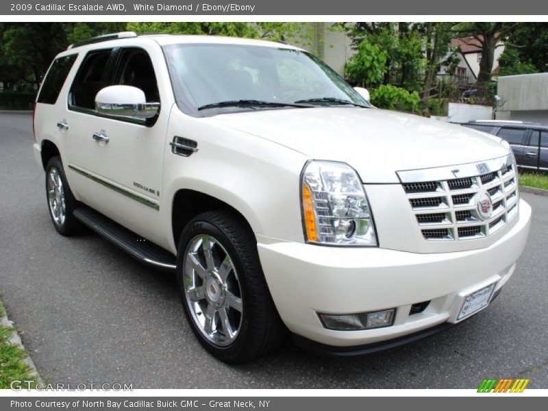 White Diamond / Ebony/Ebony 2009 Cadillac Escalade AWD