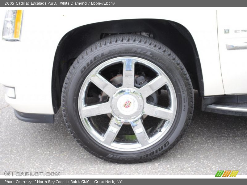 White Diamond / Ebony/Ebony 2009 Cadillac Escalade AWD