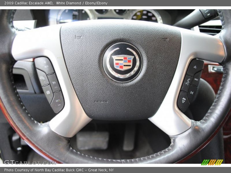 White Diamond / Ebony/Ebony 2009 Cadillac Escalade AWD