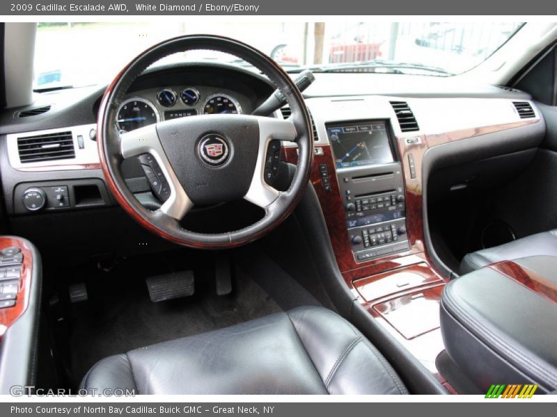 White Diamond / Ebony/Ebony 2009 Cadillac Escalade AWD