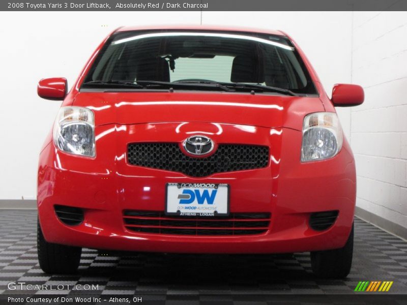Absolutely Red / Dark Charcoal 2008 Toyota Yaris 3 Door Liftback
