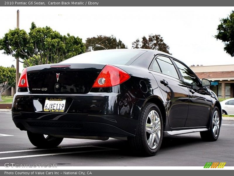 Carbon Black Metallic / Ebony 2010 Pontiac G6 Sedan
