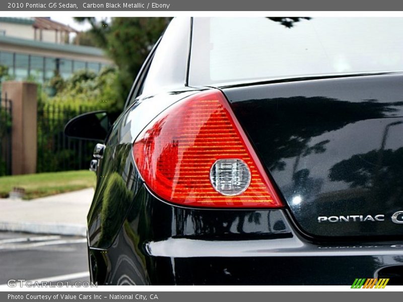 Carbon Black Metallic / Ebony 2010 Pontiac G6 Sedan