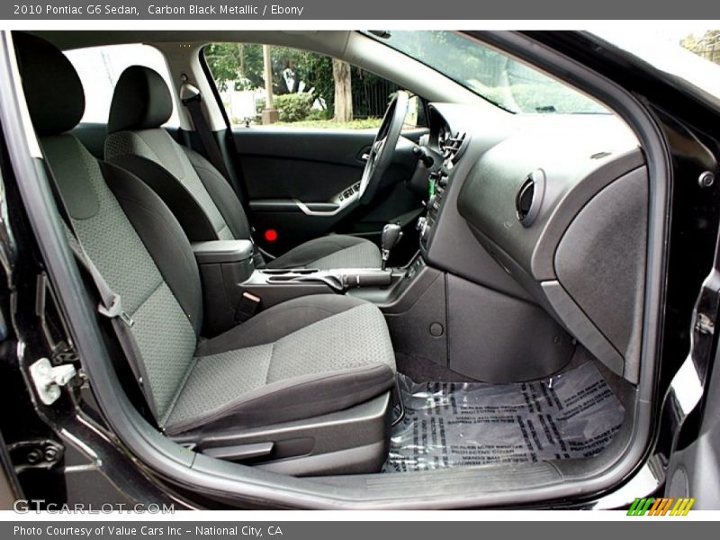  2010 G6 Sedan Ebony Interior