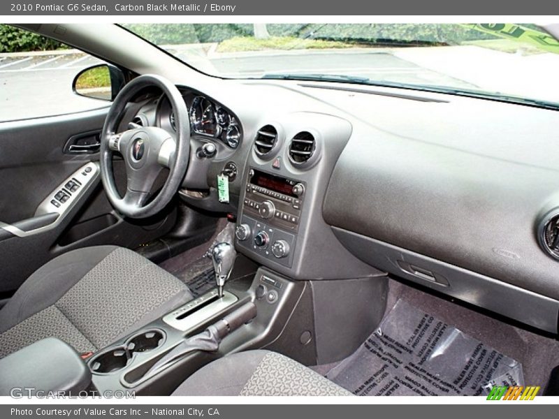 Carbon Black Metallic / Ebony 2010 Pontiac G6 Sedan