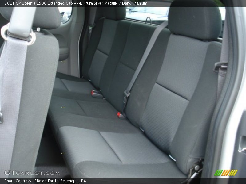 Pure Silver Metallic / Dark Titanium 2011 GMC Sierra 1500 Extended Cab 4x4
