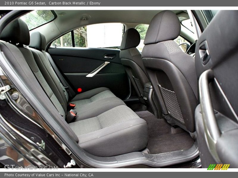  2010 G6 Sedan Ebony Interior