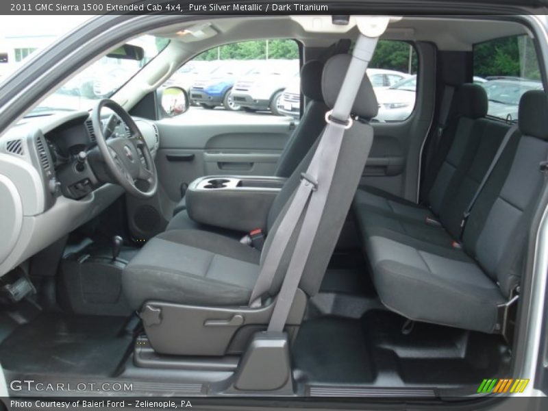 Pure Silver Metallic / Dark Titanium 2011 GMC Sierra 1500 Extended Cab 4x4