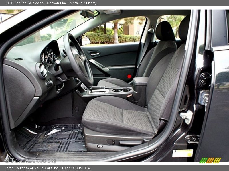  2010 G6 Sedan Ebony Interior