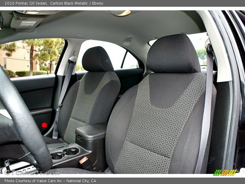 Carbon Black Metallic / Ebony 2010 Pontiac G6 Sedan