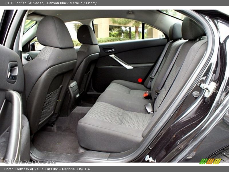  2010 G6 Sedan Ebony Interior