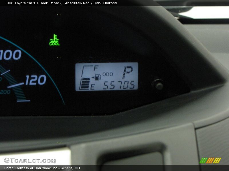 Absolutely Red / Dark Charcoal 2008 Toyota Yaris 3 Door Liftback