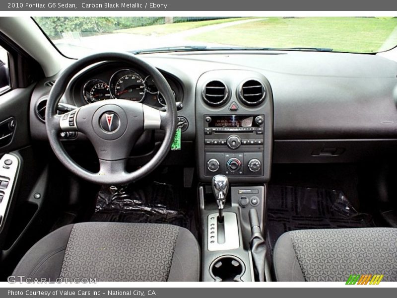 Carbon Black Metallic / Ebony 2010 Pontiac G6 Sedan