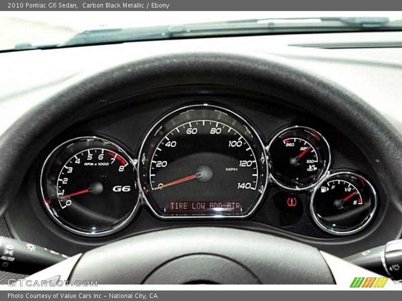  2010 G6 Sedan Sedan Gauges