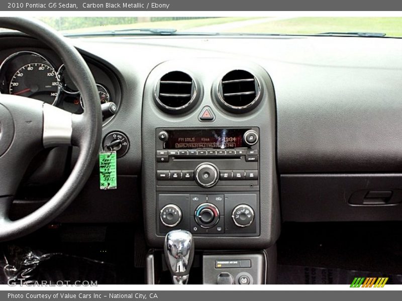 Carbon Black Metallic / Ebony 2010 Pontiac G6 Sedan