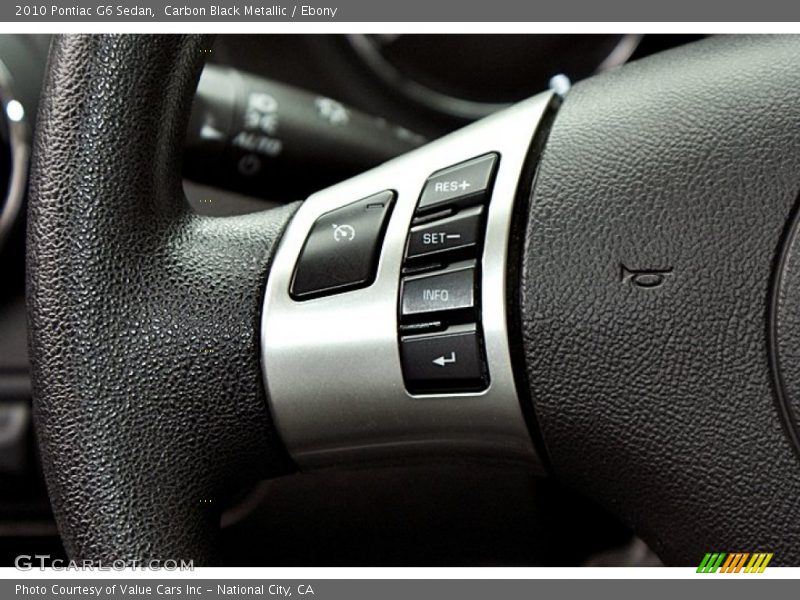 Carbon Black Metallic / Ebony 2010 Pontiac G6 Sedan