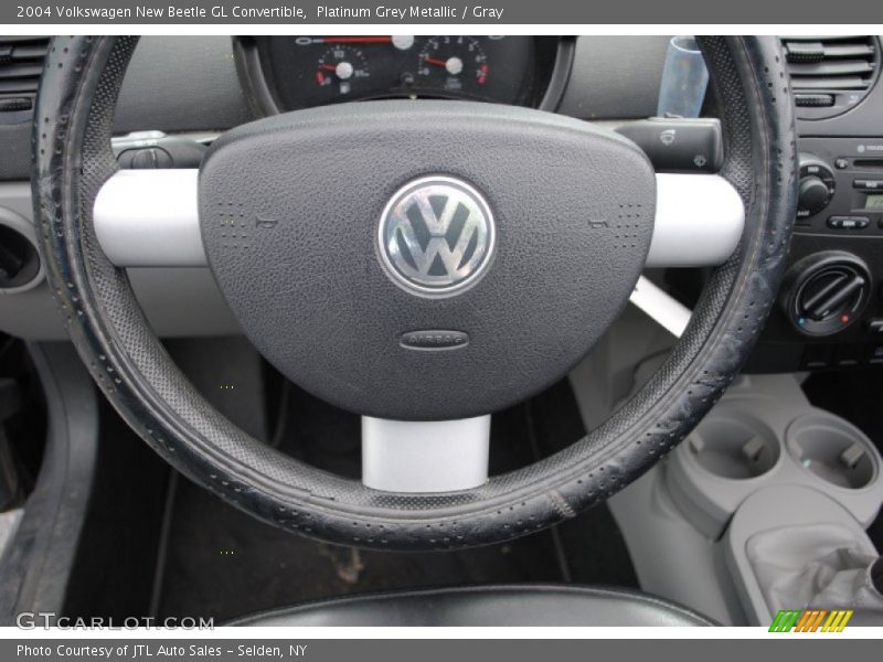 Platinum Grey Metallic / Gray 2004 Volkswagen New Beetle GL Convertible