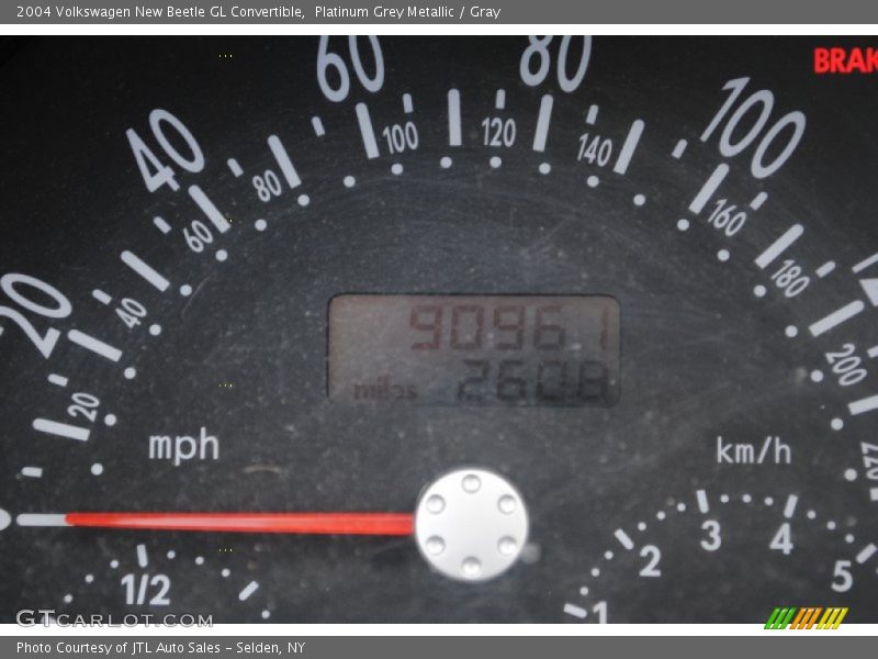 Platinum Grey Metallic / Gray 2004 Volkswagen New Beetle GL Convertible