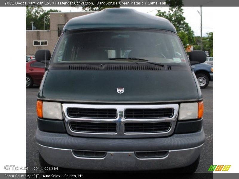 Dark Spruce Green Metallic / Camel Tan 2001 Dodge Ram Van 1500 Passenger Conversion