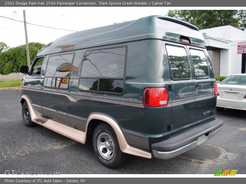 Dark Spruce Green Metallic / Camel Tan 2001 Dodge Ram Van 1500 Passenger Conversion