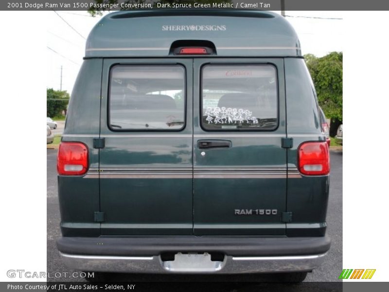 Dark Spruce Green Metallic / Camel Tan 2001 Dodge Ram Van 1500 Passenger Conversion