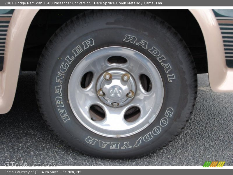 Dark Spruce Green Metallic / Camel Tan 2001 Dodge Ram Van 1500 Passenger Conversion