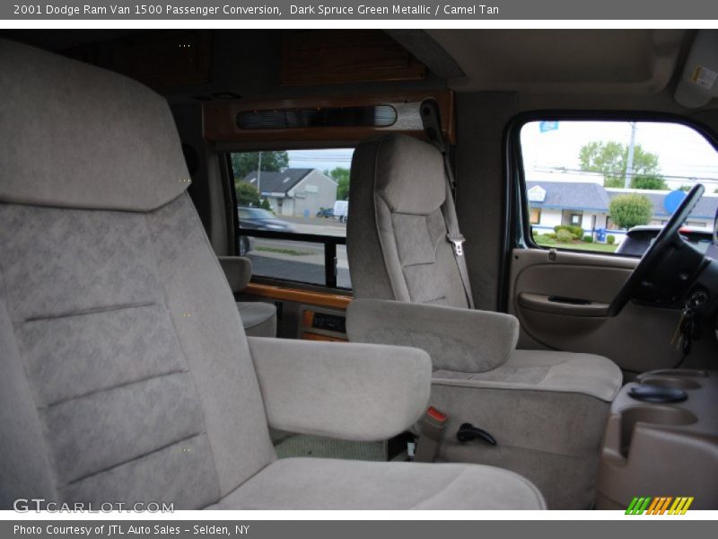 Dark Spruce Green Metallic / Camel Tan 2001 Dodge Ram Van 1500 Passenger Conversion