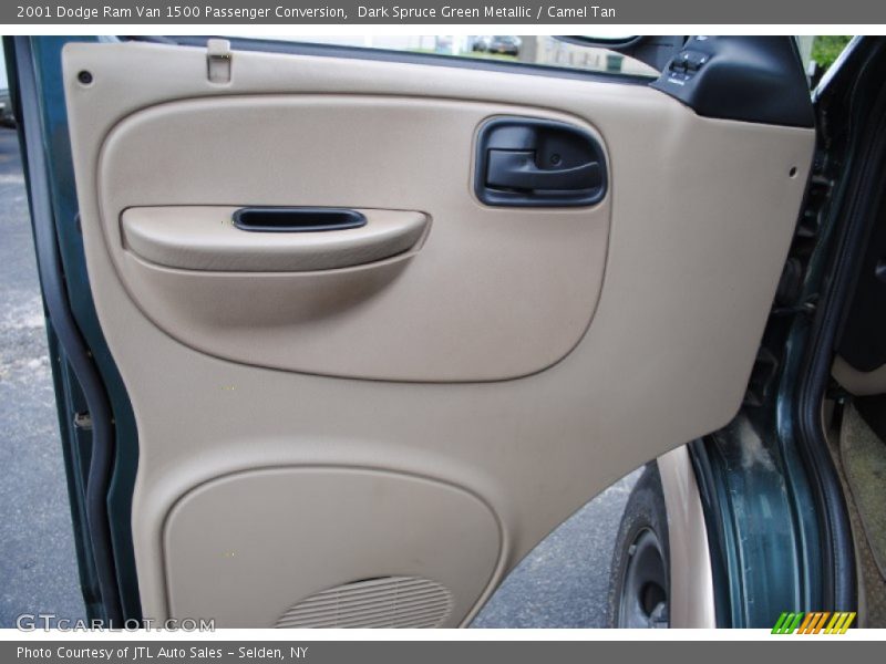 Dark Spruce Green Metallic / Camel Tan 2001 Dodge Ram Van 1500 Passenger Conversion