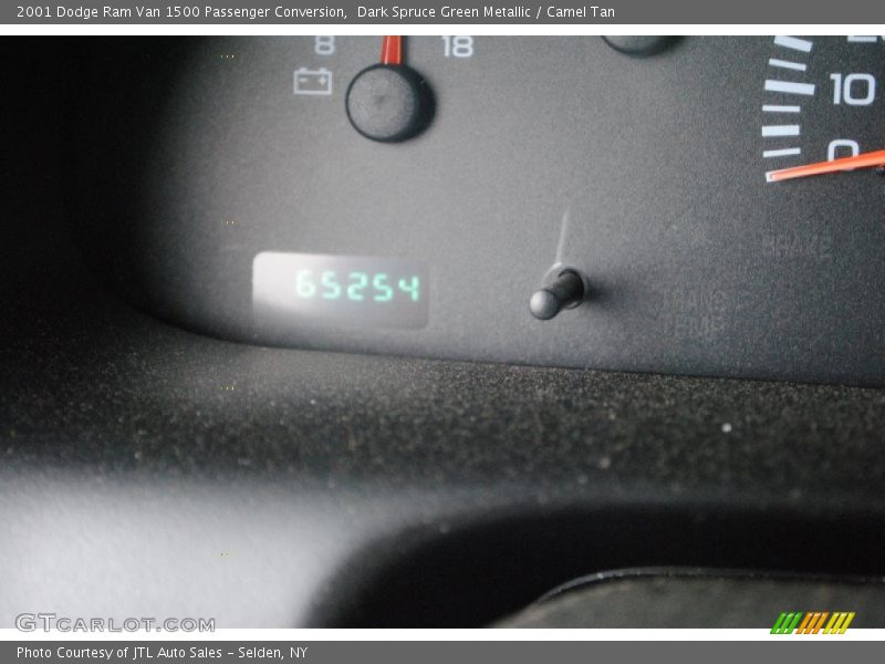 Dark Spruce Green Metallic / Camel Tan 2001 Dodge Ram Van 1500 Passenger Conversion
