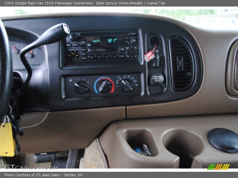 Dark Spruce Green Metallic / Camel Tan 2001 Dodge Ram Van 1500 Passenger Conversion
