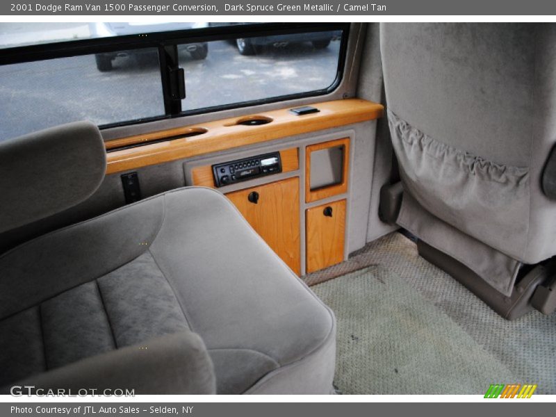 Dark Spruce Green Metallic / Camel Tan 2001 Dodge Ram Van 1500 Passenger Conversion