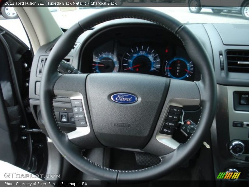 Tuxedo Black Metallic / Charcoal Black 2012 Ford Fusion SEL