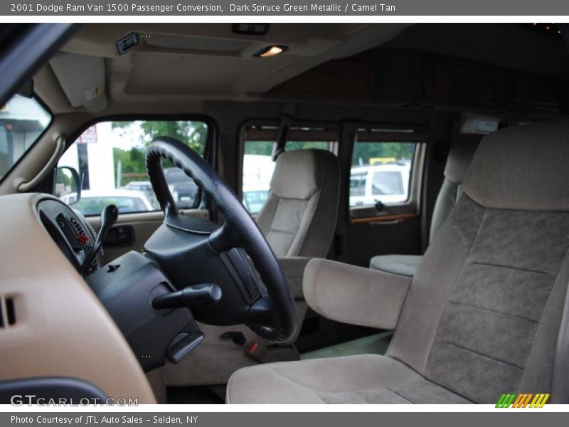 Dark Spruce Green Metallic / Camel Tan 2001 Dodge Ram Van 1500 Passenger Conversion