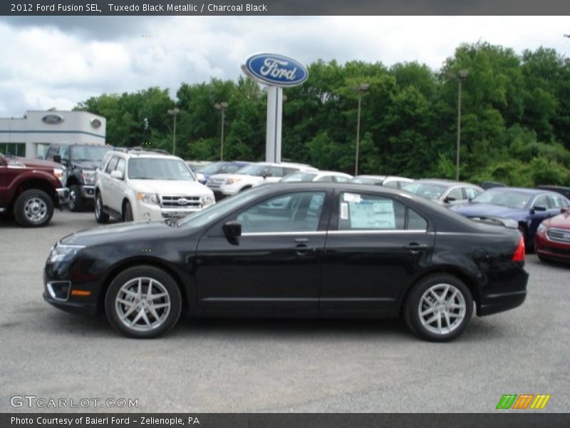 Tuxedo Black Metallic / Charcoal Black 2012 Ford Fusion SEL