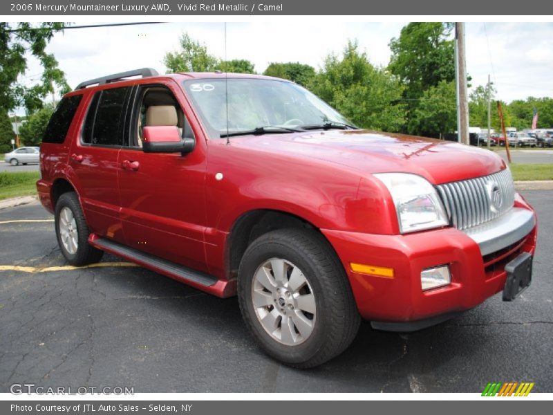 Vivid Red Metallic / Camel 2006 Mercury Mountaineer Luxury AWD