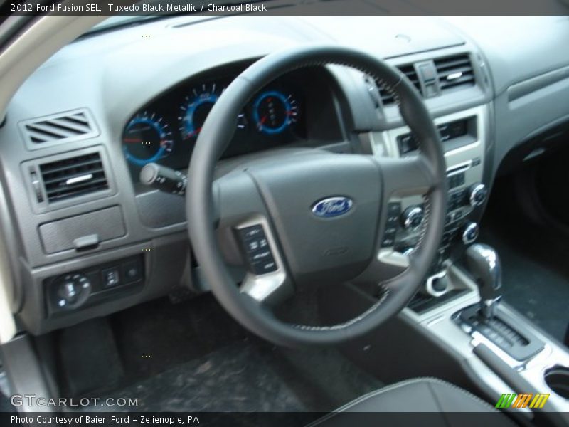 Tuxedo Black Metallic / Charcoal Black 2012 Ford Fusion SEL