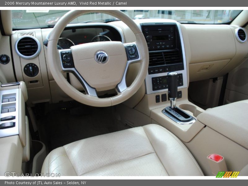 Vivid Red Metallic / Camel 2006 Mercury Mountaineer Luxury AWD