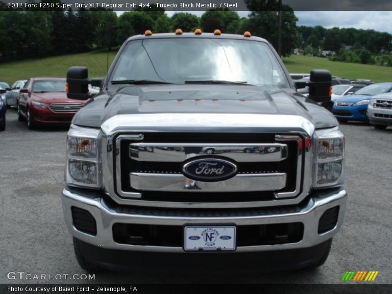 Tuxedo Black Metallic / Steel 2012 Ford F250 Super Duty XLT Regular Cab 4x4