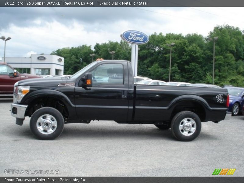 Tuxedo Black Metallic / Steel 2012 Ford F250 Super Duty XLT Regular Cab 4x4
