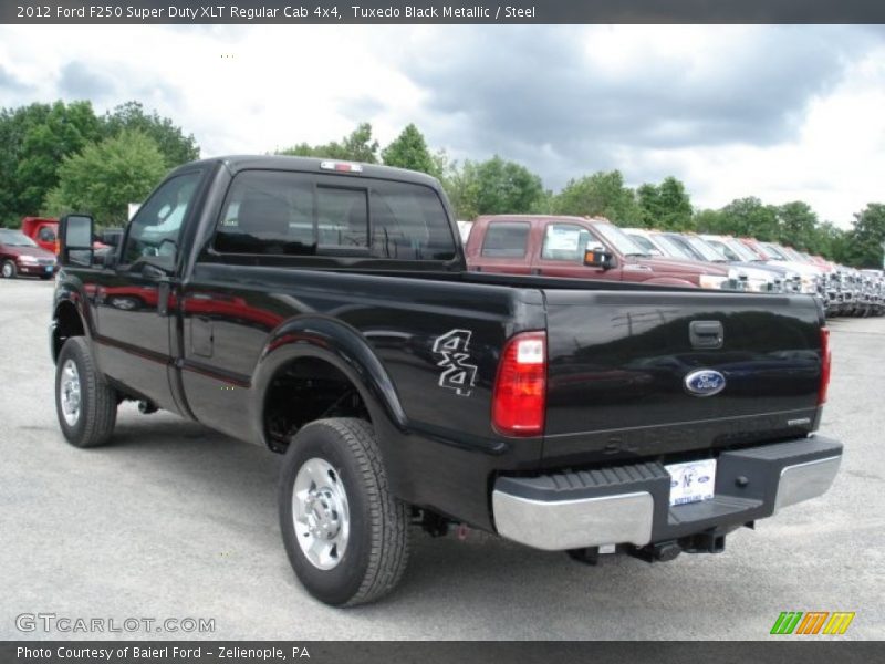 Tuxedo Black Metallic / Steel 2012 Ford F250 Super Duty XLT Regular Cab 4x4