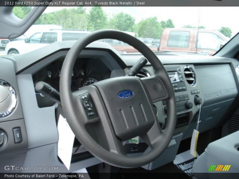 Tuxedo Black Metallic / Steel 2012 Ford F250 Super Duty XLT Regular Cab 4x4