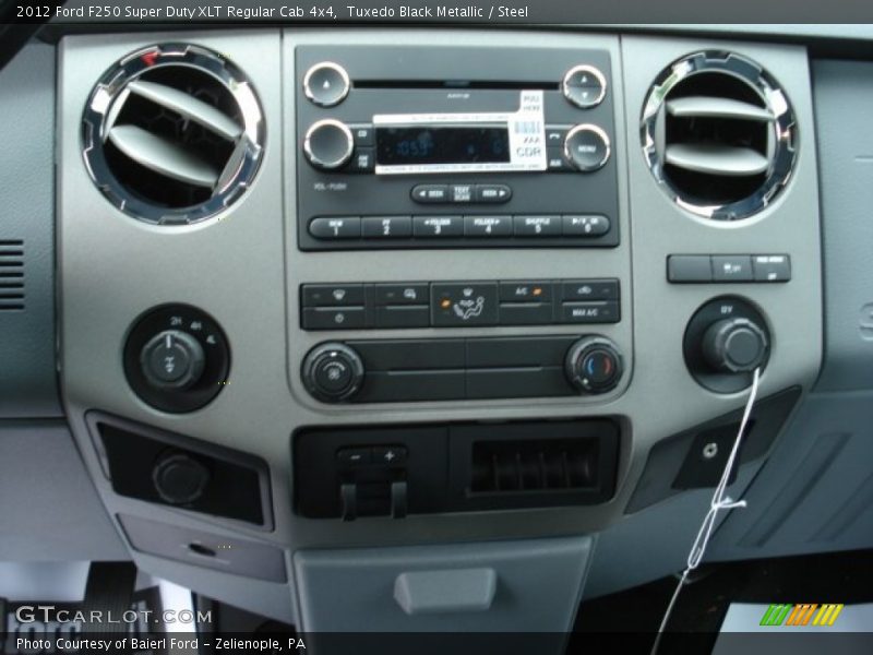 Tuxedo Black Metallic / Steel 2012 Ford F250 Super Duty XLT Regular Cab 4x4