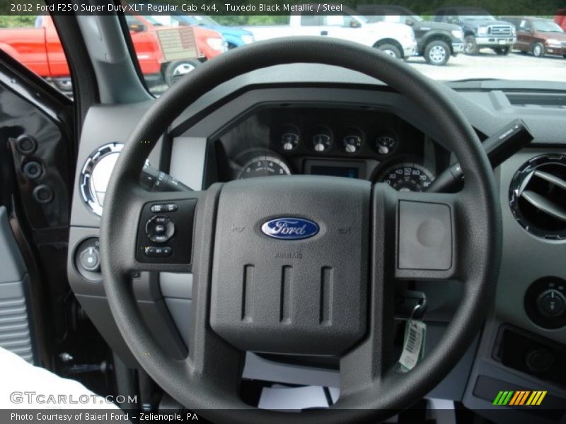 Tuxedo Black Metallic / Steel 2012 Ford F250 Super Duty XLT Regular Cab 4x4