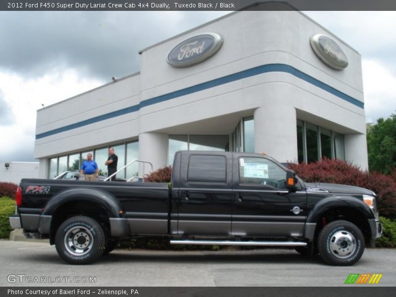 Tuxedo Black / Black 2012 Ford F450 Super Duty Lariat Crew Cab 4x4 Dually