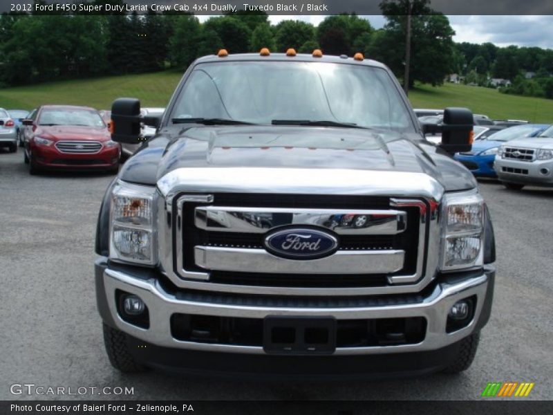 Tuxedo Black / Black 2012 Ford F450 Super Duty Lariat Crew Cab 4x4 Dually