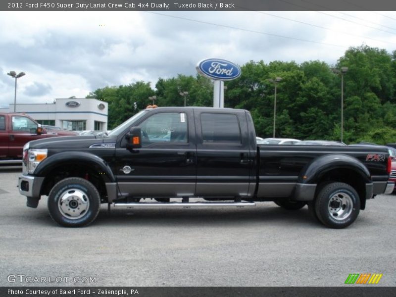  2012 F450 Super Duty Lariat Crew Cab 4x4 Dually Tuxedo Black