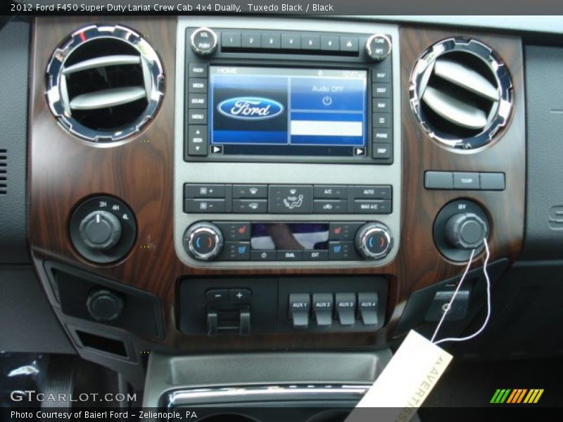 Controls of 2012 F450 Super Duty Lariat Crew Cab 4x4 Dually