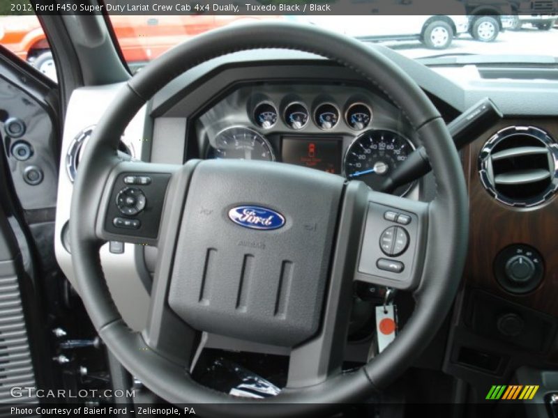  2012 F450 Super Duty Lariat Crew Cab 4x4 Dually Steering Wheel